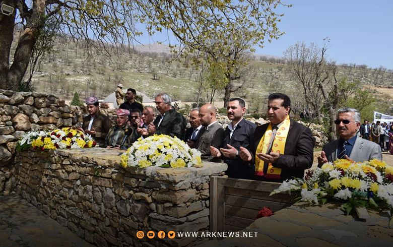 A delegation from the ENKS Representation visits the Shrine of the Immortals in the Barzan region