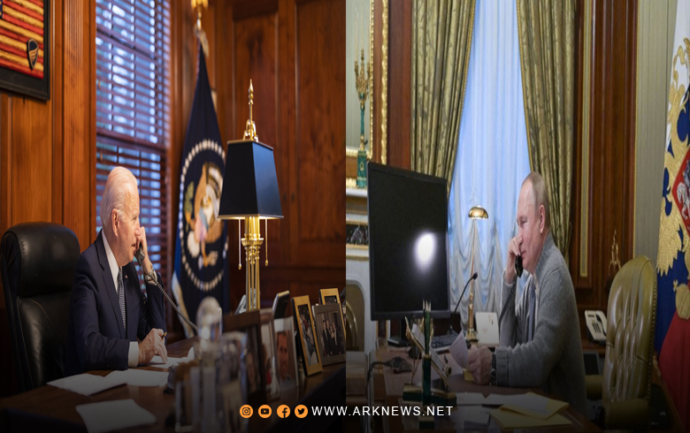 بايدن يحذر بوتين من كلفة باهظة في حال غزت موسكو أوكرانيا