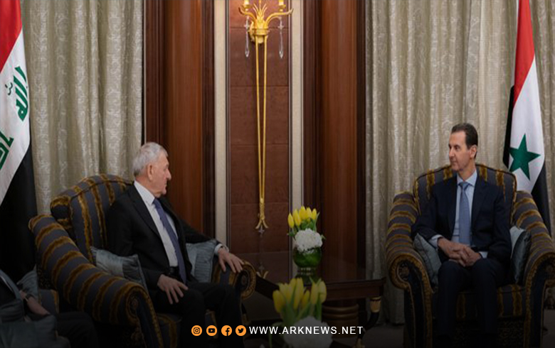 بشار الأسد وعبداللطيف رشيد يؤكدان على ضرورة إيقاف الحرب بين حماس وإسرائيل 