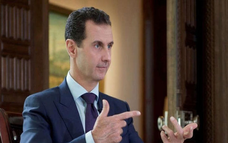 بەشار ئەلەسەد ناڤێ ئەلعەرەبیە ژ هێلێن ئەسمانی یێن سوریێ راكر