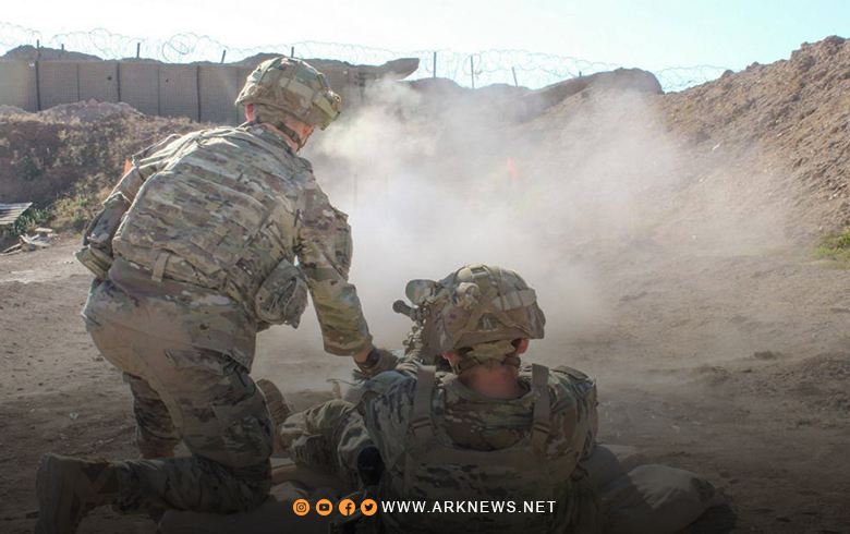 التحالف الدولي يجري تدريبات عسكرية في قاعدة قسرك بريف الحسكة
