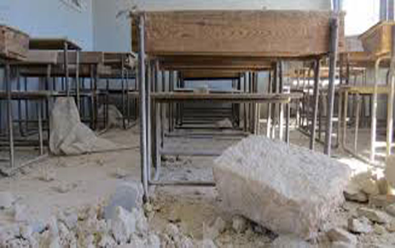 تضرر 63 مدرسة بإدلب نتيجة قصف النظام السوري و روسيا 