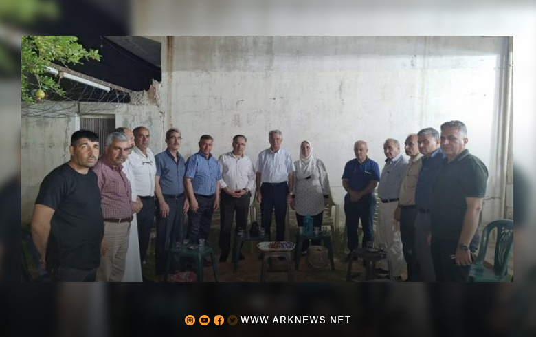 Secretary of the Kurdistan Democratic Party - Syria visits the locality of Tirbaspiye to ENKS
