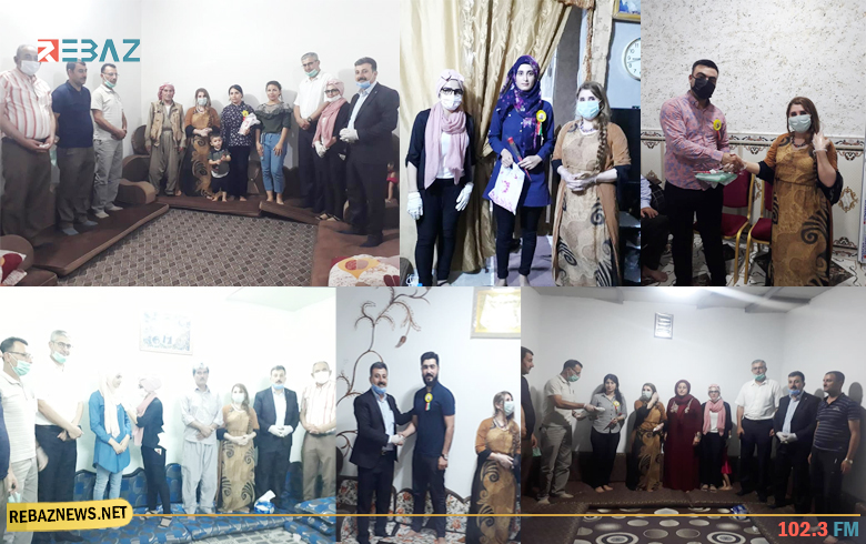 رێخستنا دهۆكێ یا پەدەكەسێ هەژمارەك دەرچویێن زانكۆیێن هەرێما كوردستانێ ژ نشتەجیێن كامپا فایدێ یا پەنابەرێن رۆژئاڤایێ كوردستانێ خەلات كرن