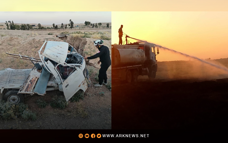 وفاة 3 أشخاص وإصابة نحو 20 شخصا جراء حرائق وحوادث سير في سوريا 