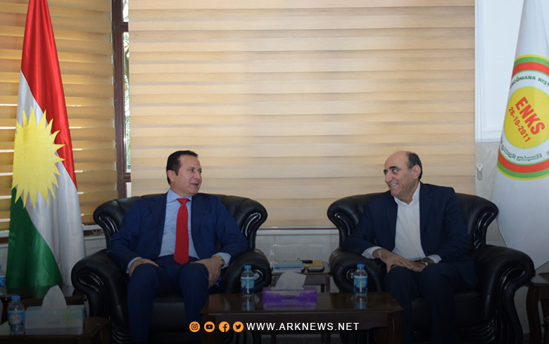 ممثلية إقليم كوردستان لـENKS تستقبل الدكتور حميد دربندي مسؤول الملف السوري في ديوان رئاسة إقليم كوردستان