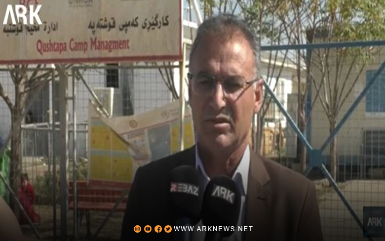 Syrian Kurdistan refugees welcome the visit of the head of the Syrian National Renewal Party to Darashakran camp