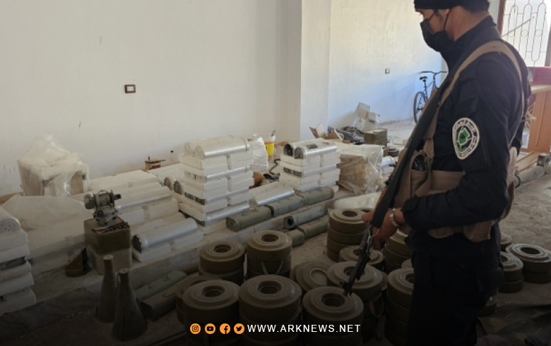 Daraa: Large Cache of Weapons and Explosives Seized