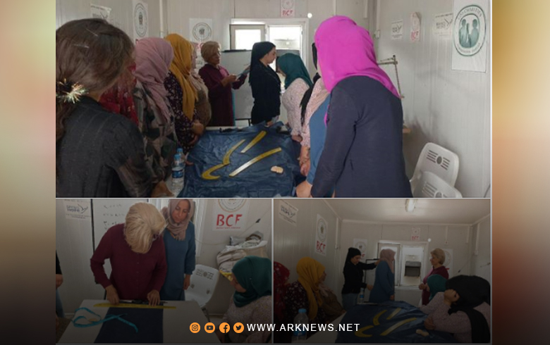 بارزاني الخيرية تفتتح دورة خياطة للنساء في مخيم دارشكران