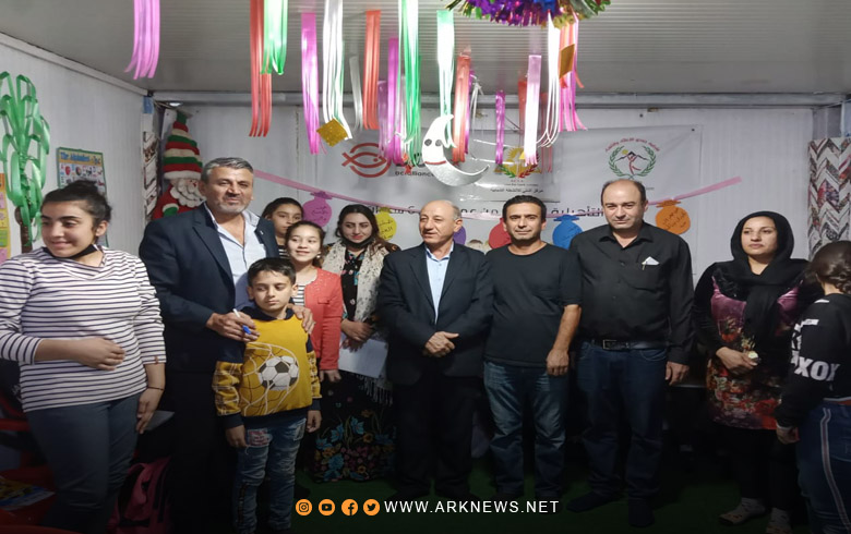 Domiz… The opening of three Kurdish language courses for children