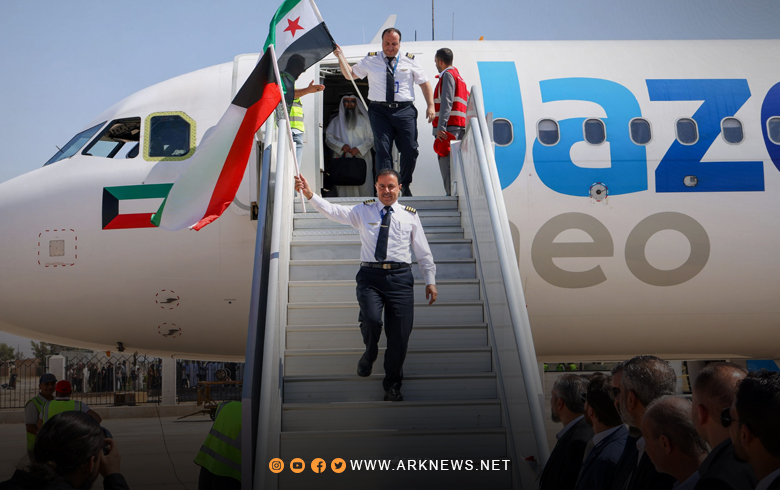 First Jazeera Airways Flight from Kuwait Arrives at Deir Ez-Zour International Airport