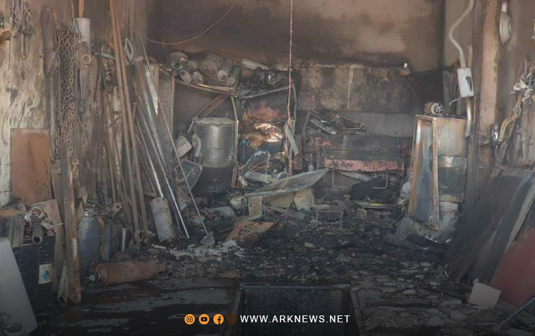 ديرك.. احتراق محل لـ 
