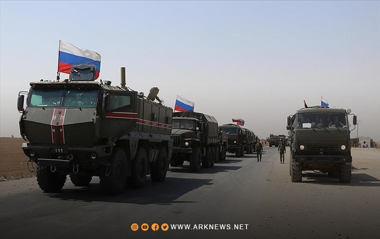 رتل عسكري روسي ينطلق من حلب باتجاه الطريق الدولي M4 رتل عسكري روسي ينطلق من حلب باتجاه الطريق الدولي M4