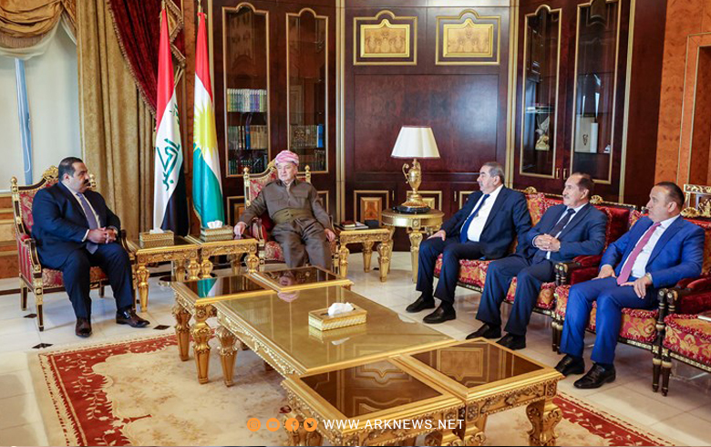 الرئيس بارزاني يستقبل رئيس تحالف العزم  