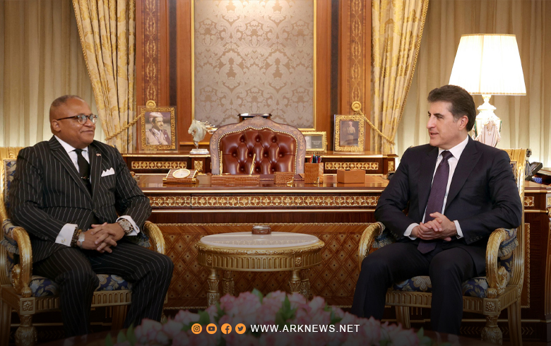 President Nechirvan Barzani receives the US Consul General
