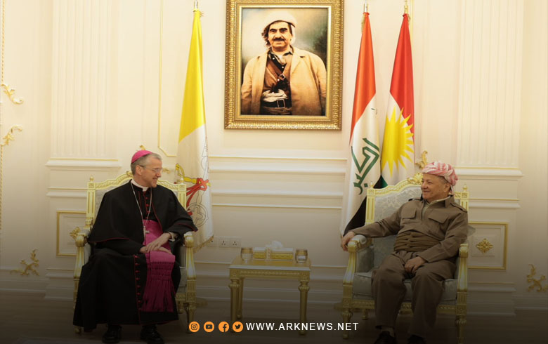 الرئيس بارزاني يستقبل سفير الفاتيكان الجديد لدى العراق