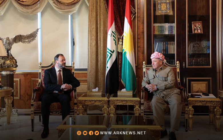 الرئيس بارزاني يستقبل رادو بوتوم مسؤول مكتب علاقات الاتحاد الأوروبي