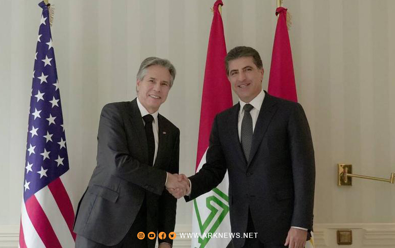 President Nechirvan Barzani receives a message from the US Secretary of State