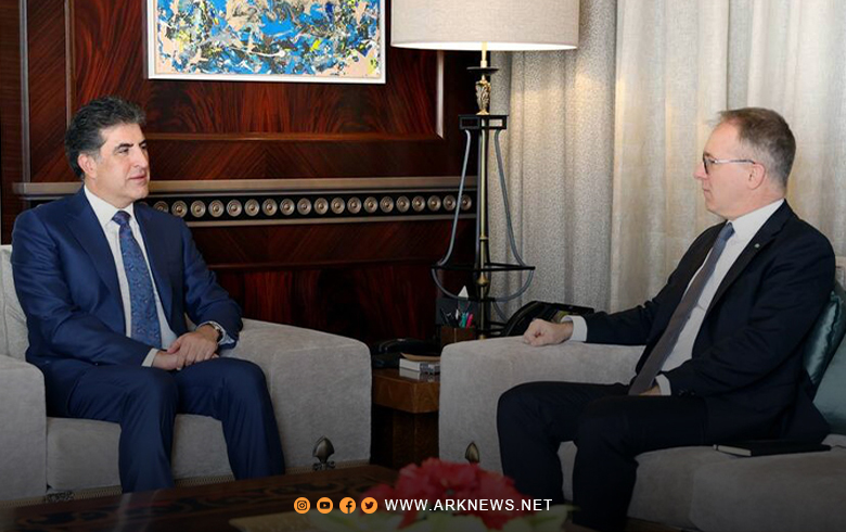 نيجيرفان بارزاني والسفير الإيطالي يناقشان سبل تعزيز العلاقات مع إيطاليا