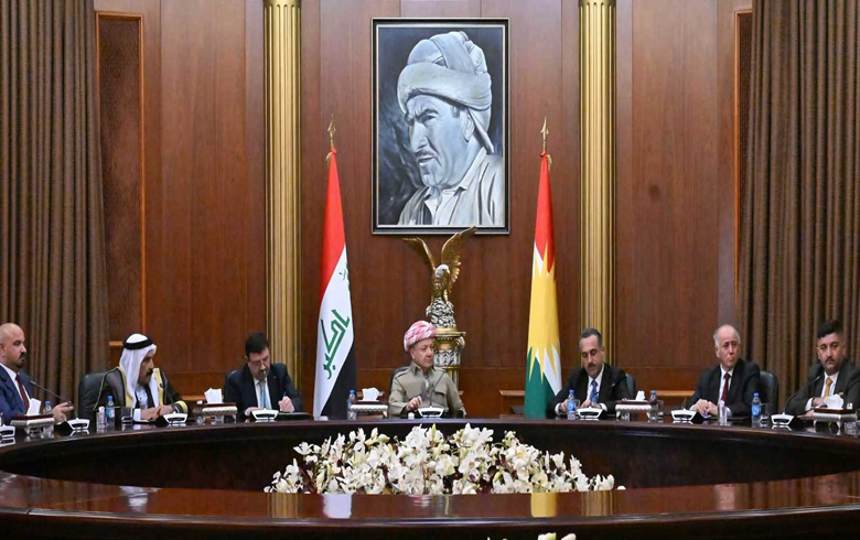 الرئيس بارزاني يستقبل رئيس وأعضاء مجلس محافظة صلاح الدين