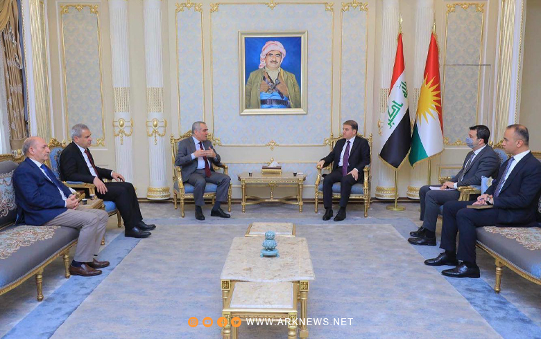 Şandeke ENKSê bi cîgirê seroka perlemana Kurdistanê re civiya