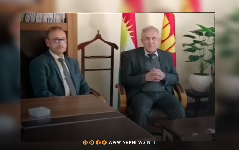 A delegation from the Zakho Organization of Kurdistan - Syria visits the headquarters of the eighth branch of the PDK