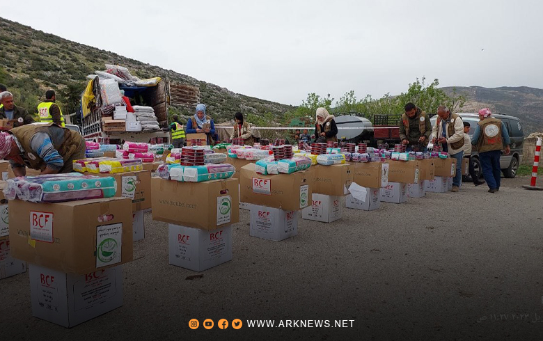 آخر إحصائية: 118446 عائلة استفادت من مساعدات بارزاني الخيرية في عفرين وجنديرس 
