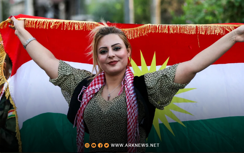 Kurdistanis celebrate the Kurdistan Flag Day