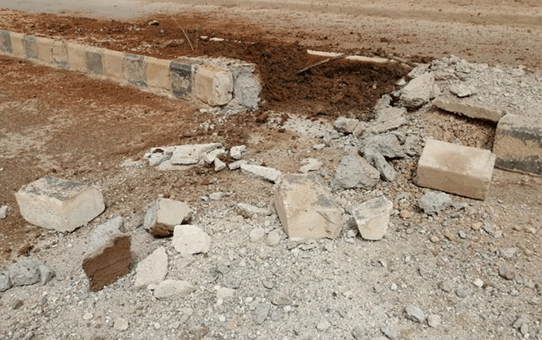 لباژارۆكێ شدادێ  لگوندەوارێ حەسەكێ بۆمبەیەكە چاندی تەقیا 