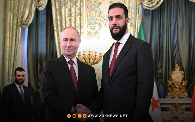 بوتين والشرع يناقشان الوضع الراهن وآفاق العلاقات الثنائية في مختلف المجالات