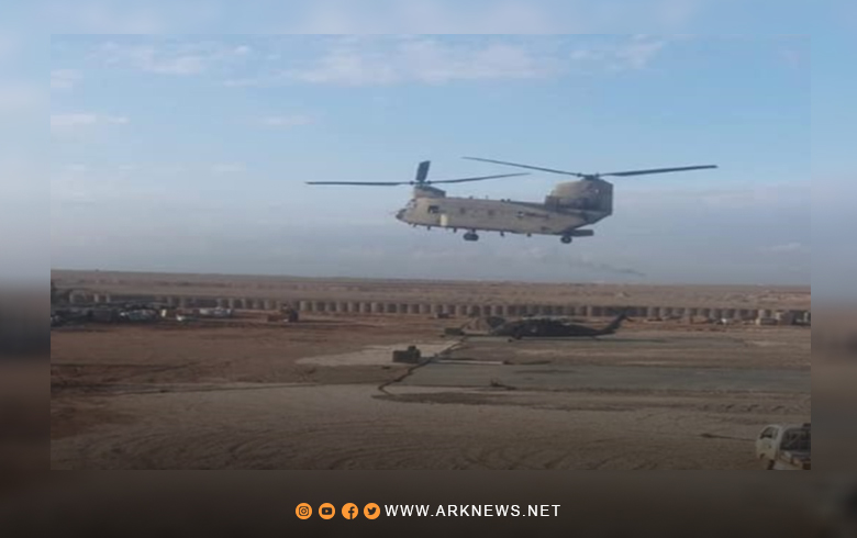 International Coalition Forces Send Military and Logistics Equipment to Their Base in Rural Hasakah City