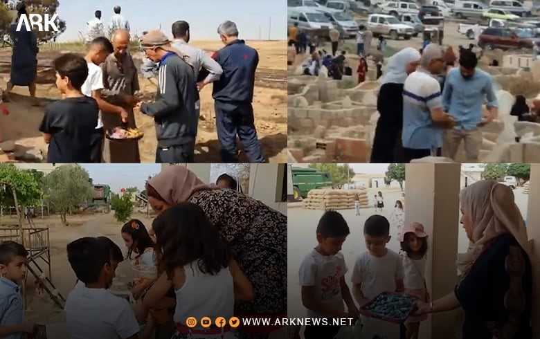 Yekem roja Cejna Qurbanê li gundewarê bajarê Amûdê yê Rojavayê Kurdistanê