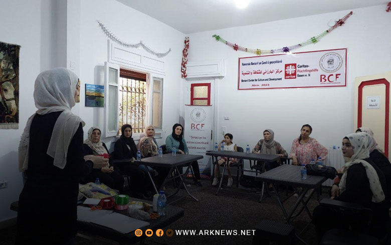 Afrin… Barzani Center for Culture and Development opens a course to teach handicrafts in Afrin