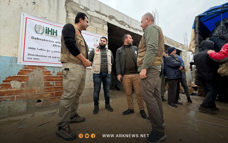 Efrîn.. Dezgeha Xêrxwaziya Barzanî alîkariyan pêşkêşî 300 malbatên ku vegeriyane malên xwe kir