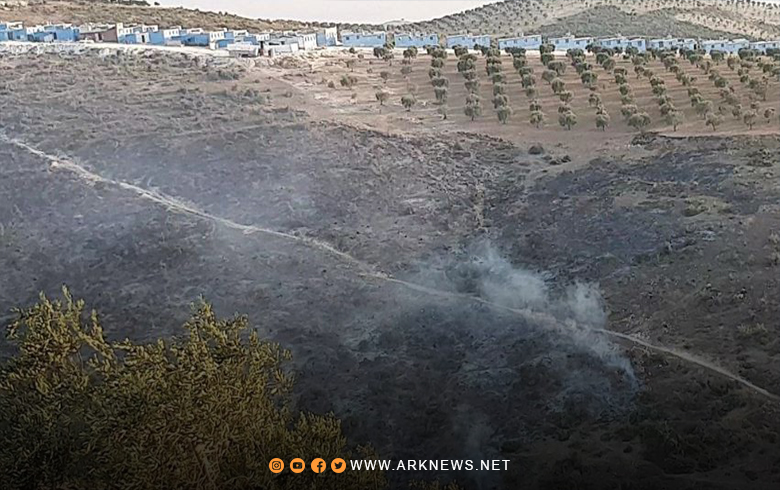 عفرين.. النيران تلتهم غابات جبل قازقلي بناحية جنديرس 