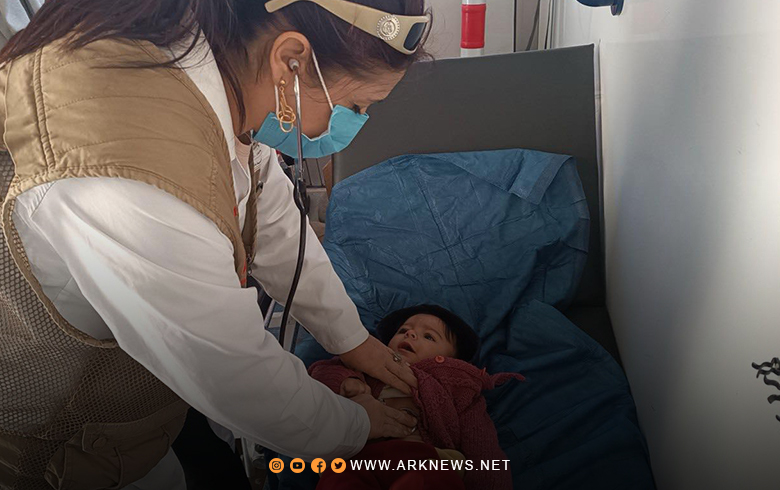 عفرين.. بارزاني الخيرية تقدم الخدمات الطبية لنحو 100 شخص في ناحية شرا 