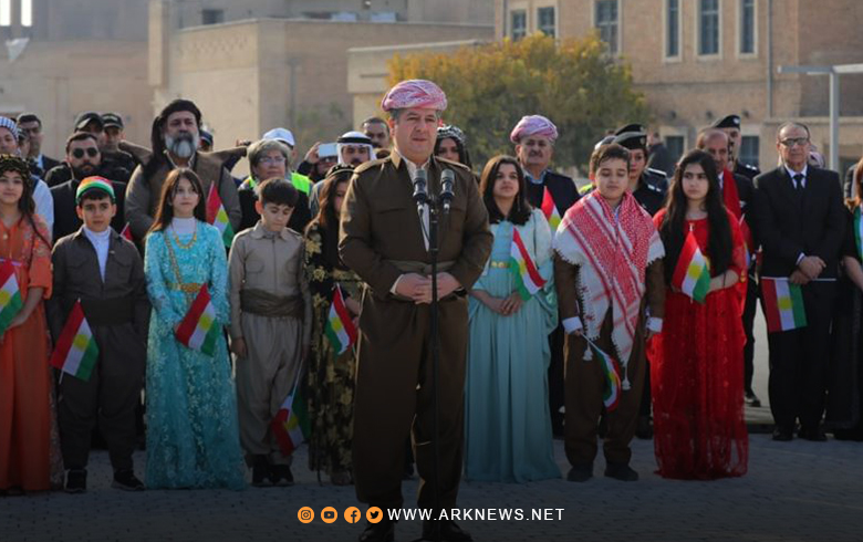 مسرور بارزاني: علم كوردستان رمز لنضال شعبنا ووحدته