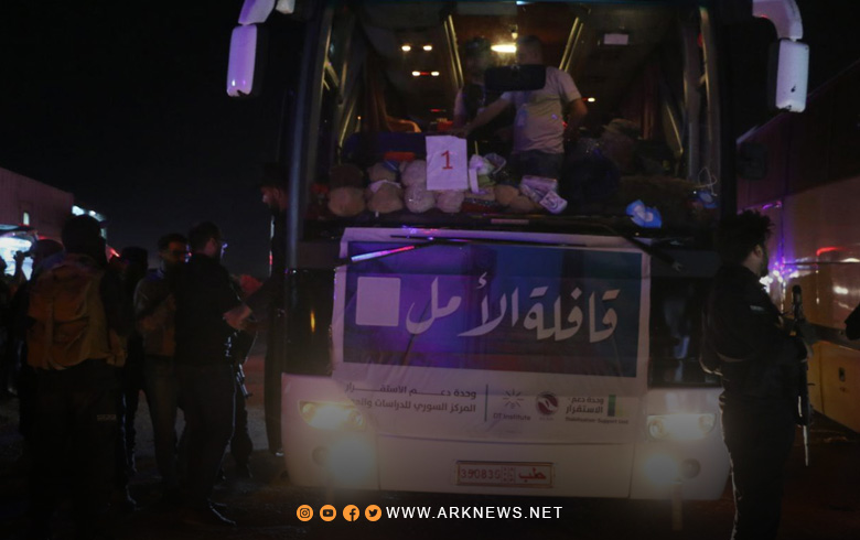 عشرات العوائل تصل إلى ريف حلب قادمة من مخيم الهول 