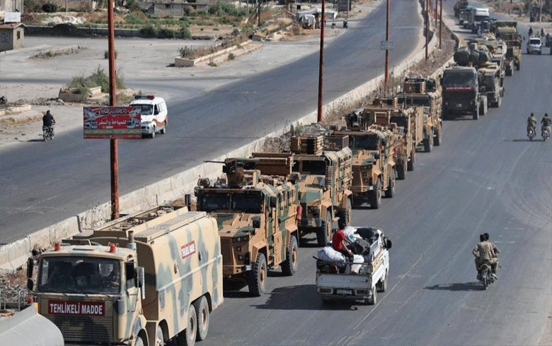 لليوم الثاني القوات التركية تواصل إرسال تعزيزات عسكرية إلى منطقة خفض التصعيد بإدلب