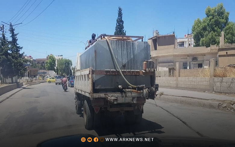 Qamishlo... Suffering from water shortages and having to buy