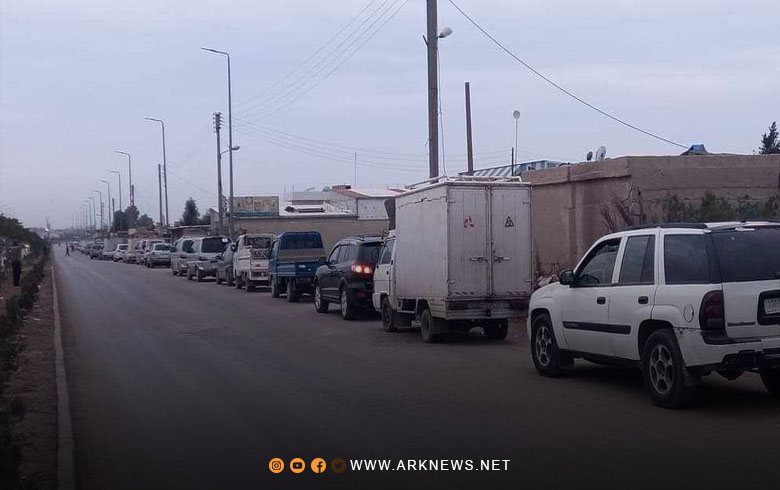 Qamishlo: An almost complete interruption of diesel fuel at the stations, and drivers are upset