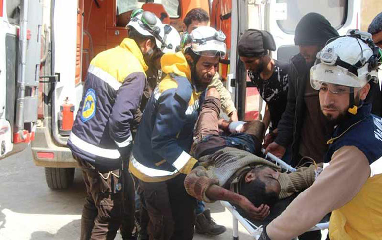 د ئەنجاما بومبەبارانكرنا باژاری ئدلبێ دە هەژمارەك قربانی كەتن