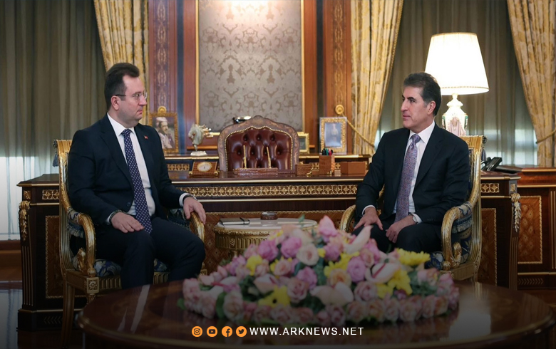 رئيس إقليم كوردستان يستقبل القنصل العام التركي في أربيل 