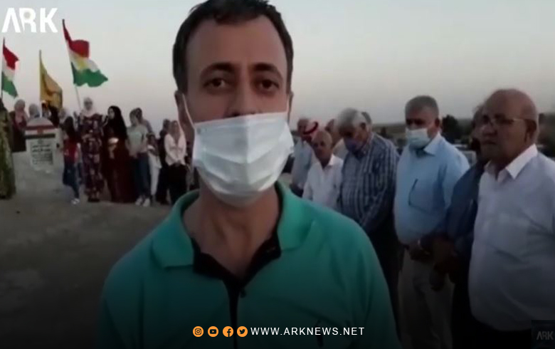 Gotina Kamîran Mişo kurê mamê Şehîd di merasîma vejandina 7 mîn salroja şehîdbûna Mulazimê Yekê Comerd Fezih Mişo