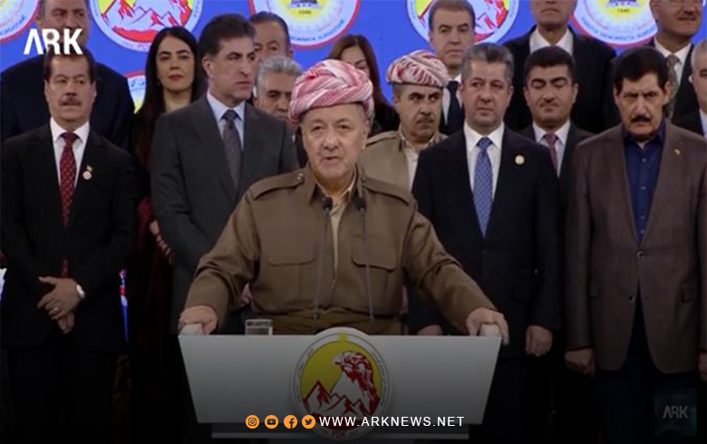 President Barzani's speech at the conclusion of the 14th conference of the Kurdistan Democratic Party