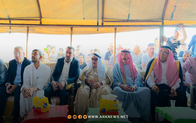 A delegation from the Kurdistan Democratic Party - Syria participates in the reconciliation between two families in the countryside of Qamishlo