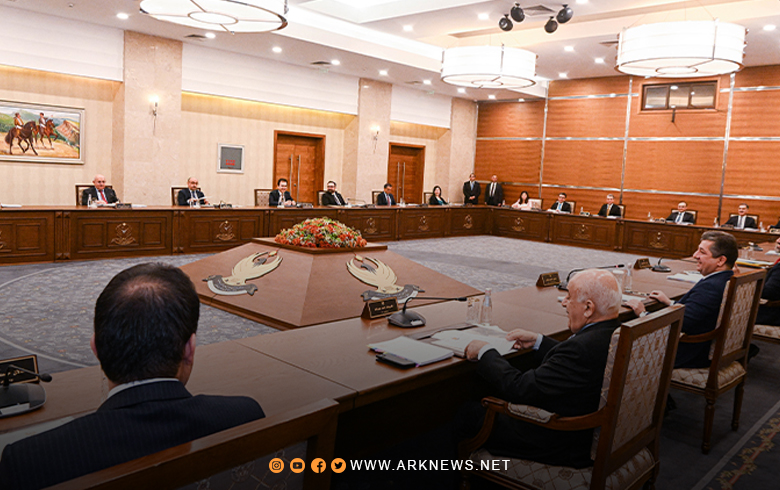 مجلس وزارء إقليم كوردستان يجدد دعمه للاتفاق الموقع بين أربيل وبغداد بشأن مشروع قانون الموازنة الاتحادية