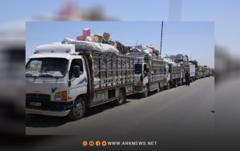 دفعة جديدة من النازحين تغادر مخيم العريشة بريف الحسكة 