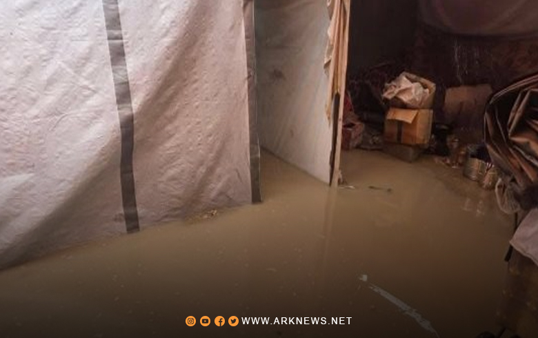 Rainwater Floods Two Displacement Camps in Hasakah
