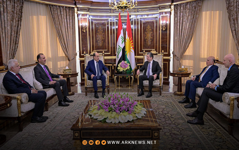 رئيس حكومة إقليم كوردستان يستقبل رئيس ائتلاف دولة القانون